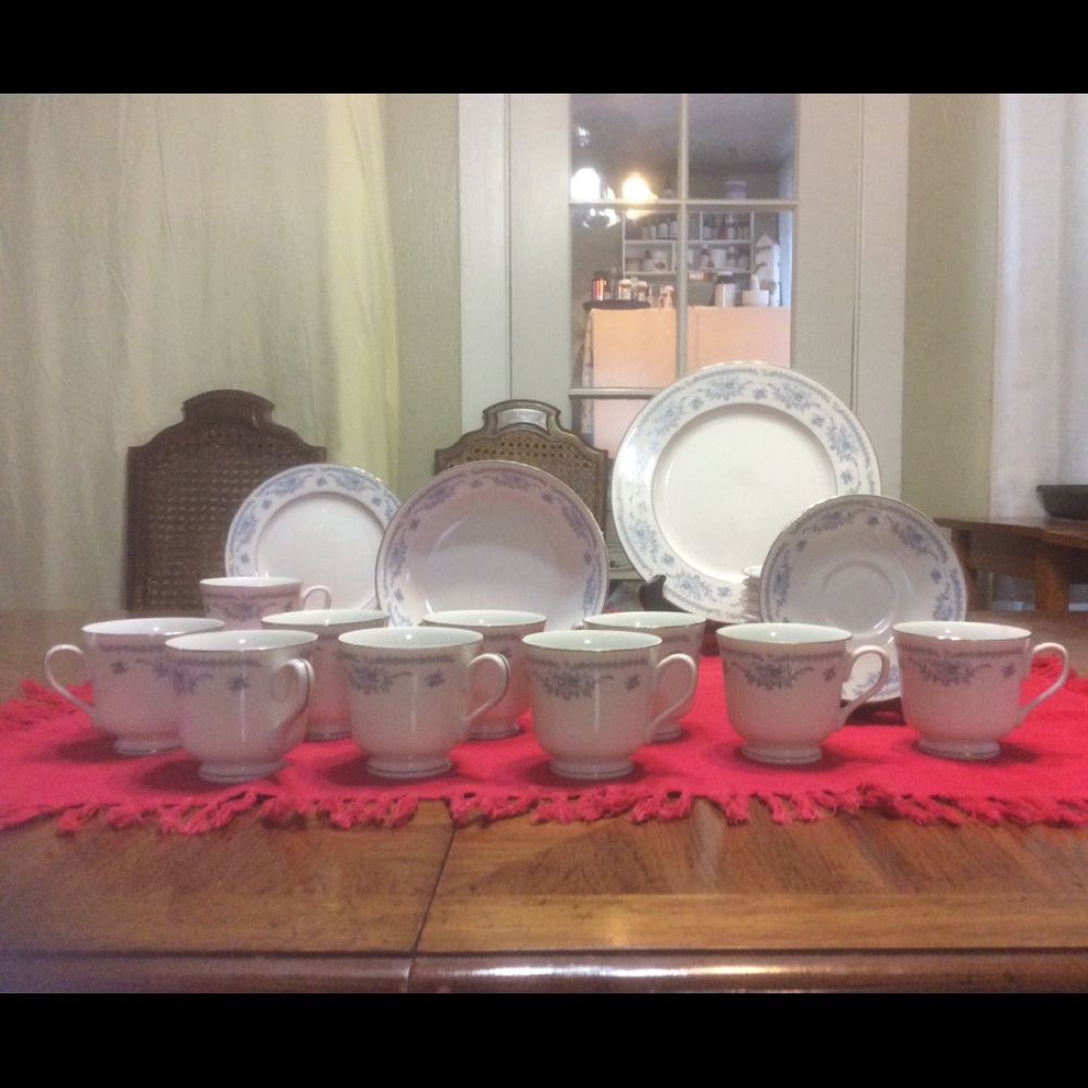 Set of 12-place setting Fine China- Blue